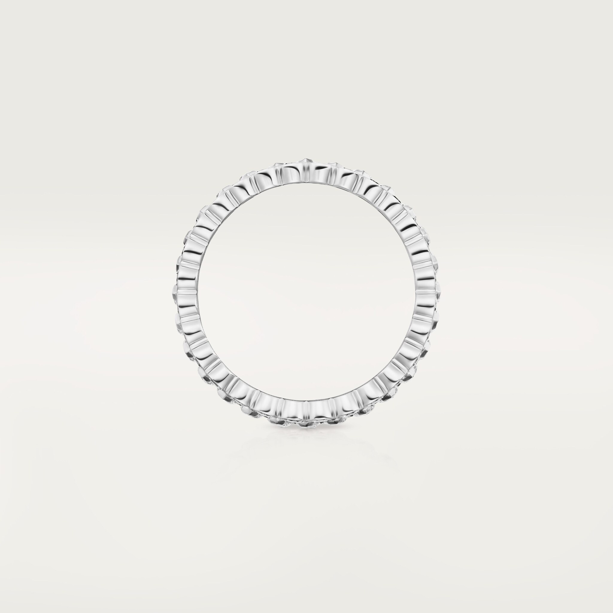 Broderie de Cartier ring, triple row, diamonds