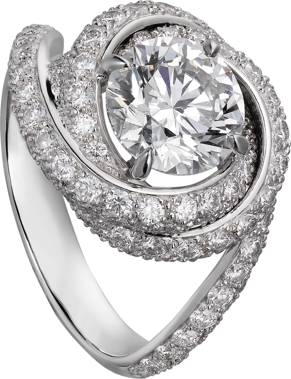 Cartier trinity 2025 ruban solitaire