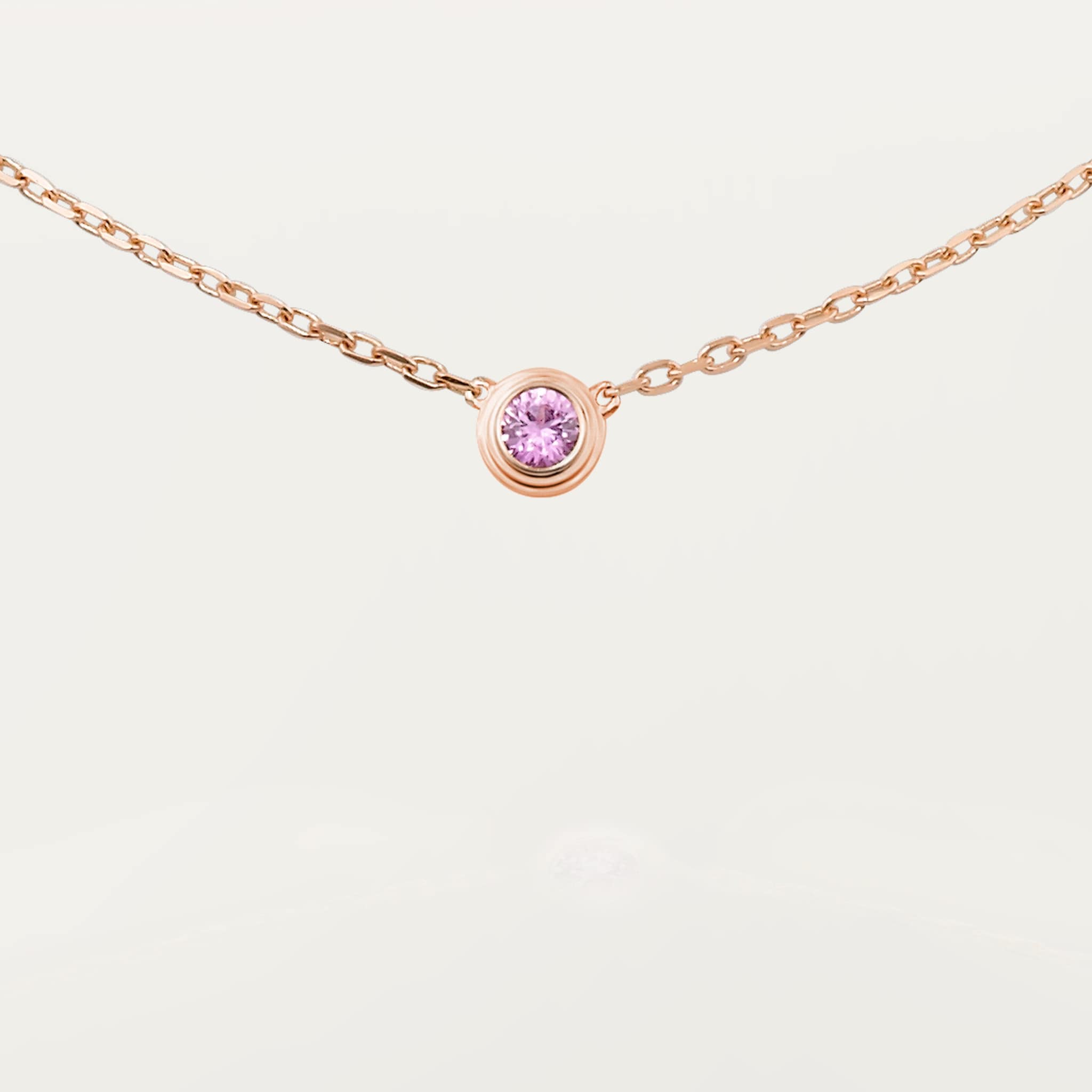 Cartier d'Amour pendant, pink sapphire, image 6