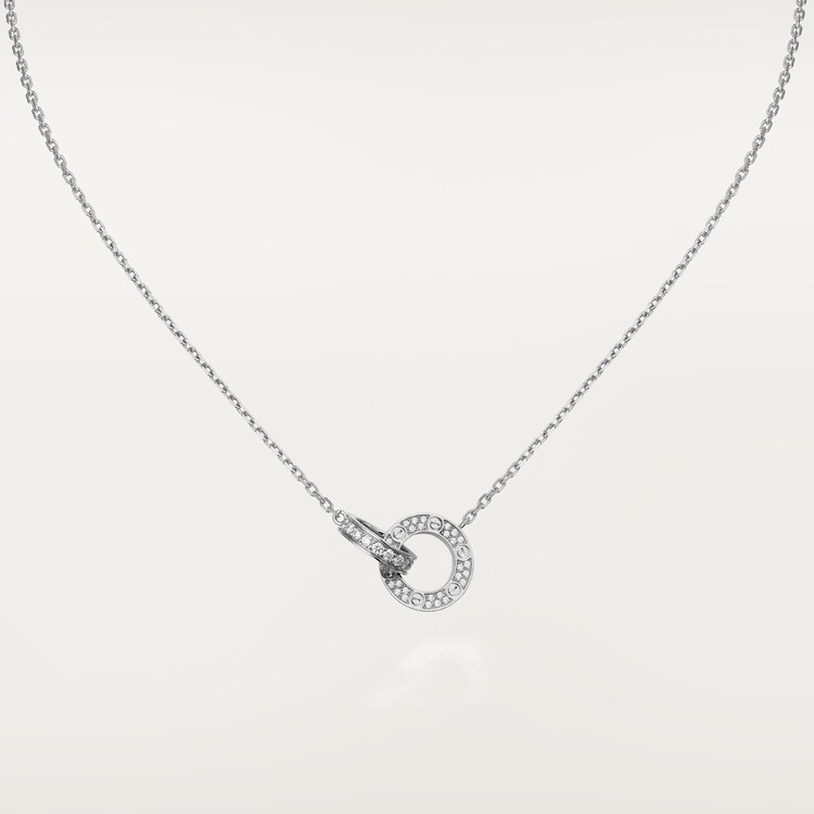 Cartier white diamond necklace price Clearance