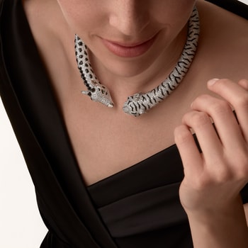 Indomptables de Cartier torque necklace, paved  Indomptables de Cartier torque necklace, paved