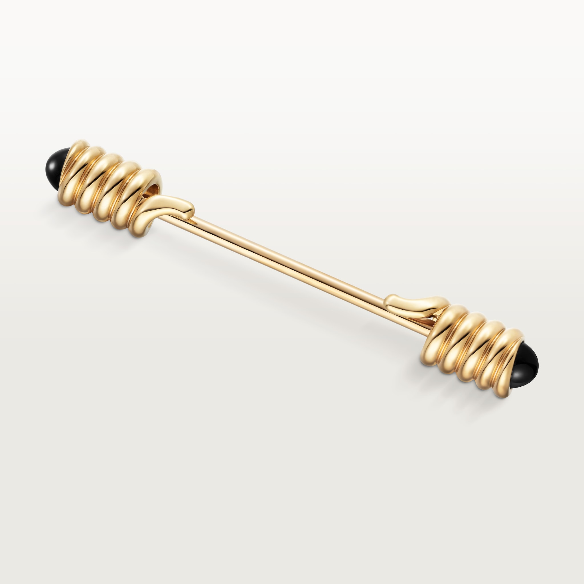 Tie pin with spring motif 