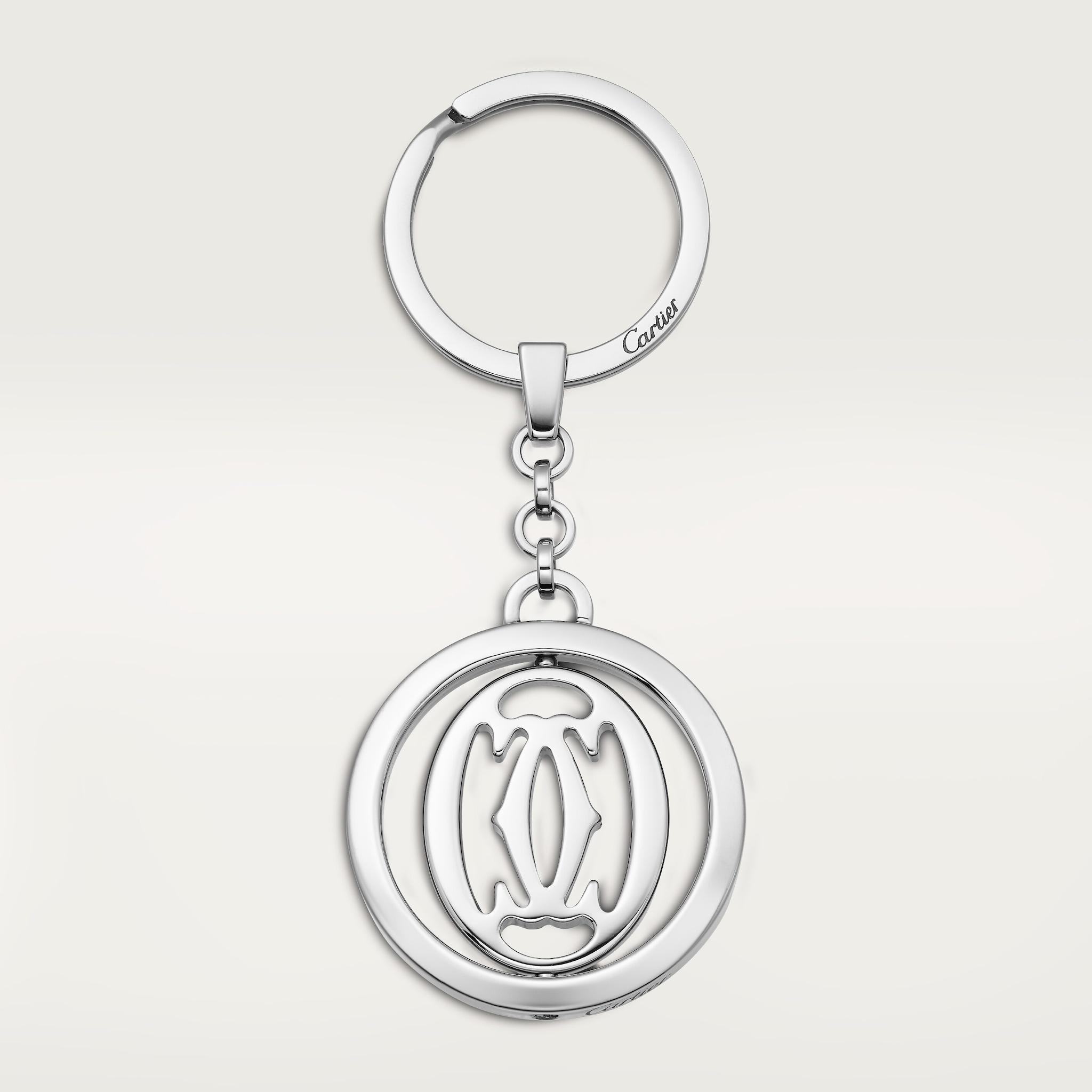 小物 DOUBLE C DE CARTIER LOGO KEY RING Key ring Double C Logo