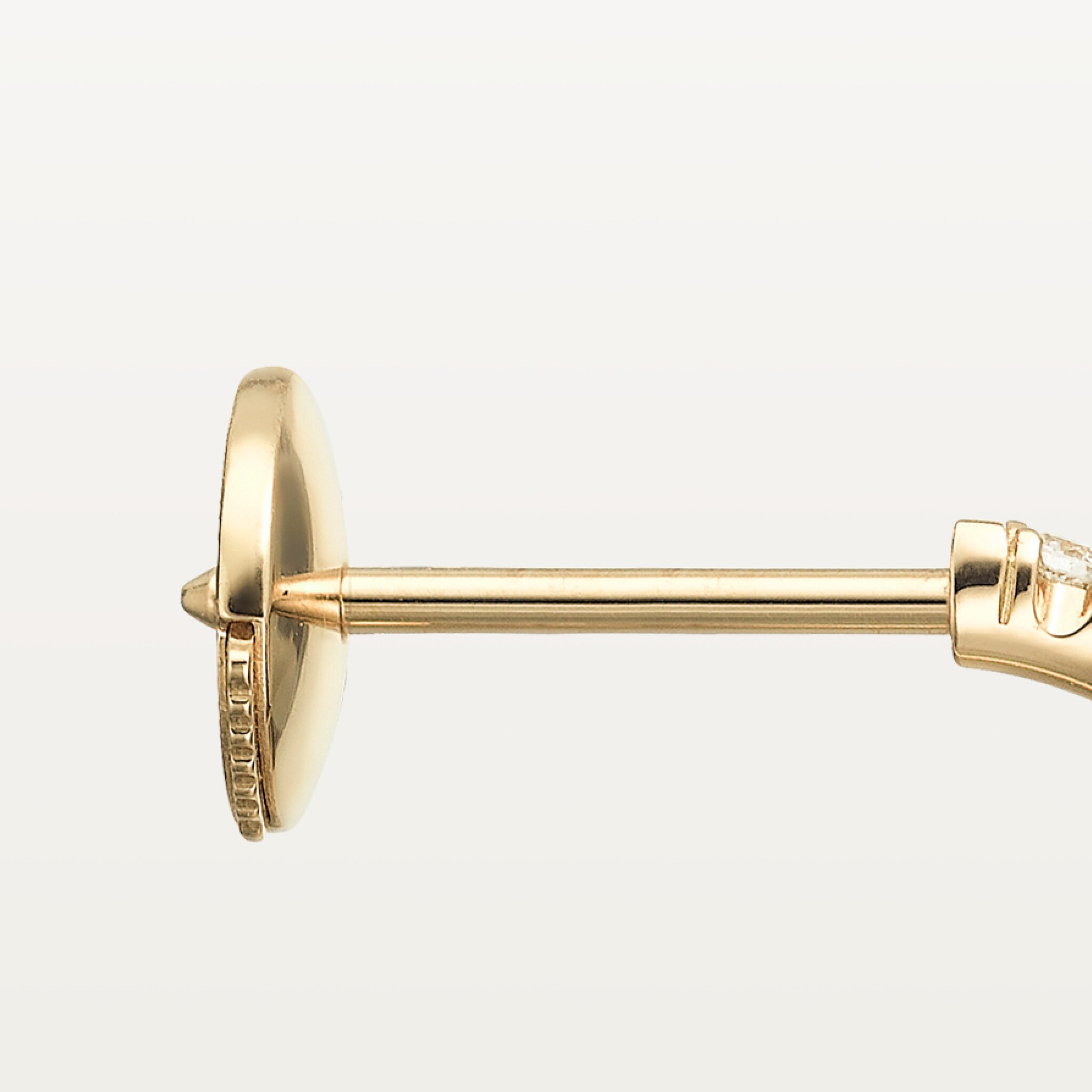 Etincelle de Cartier hoop earrings, small model, paved