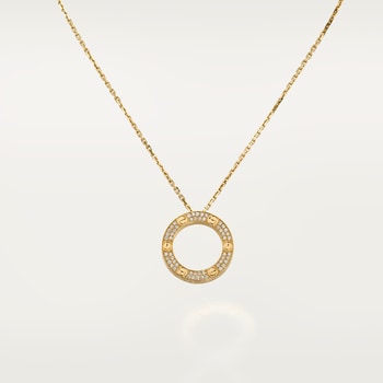 Cartier love circle discount necklace