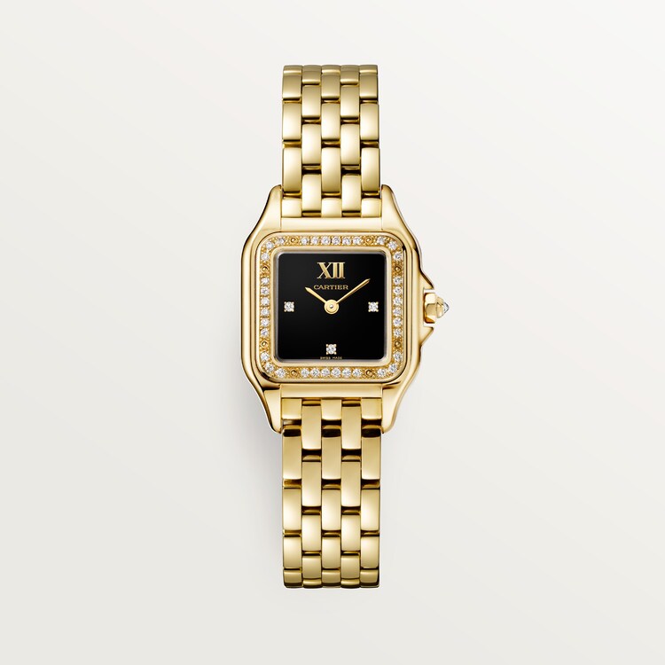 Panthere de cartier watch best sale gold