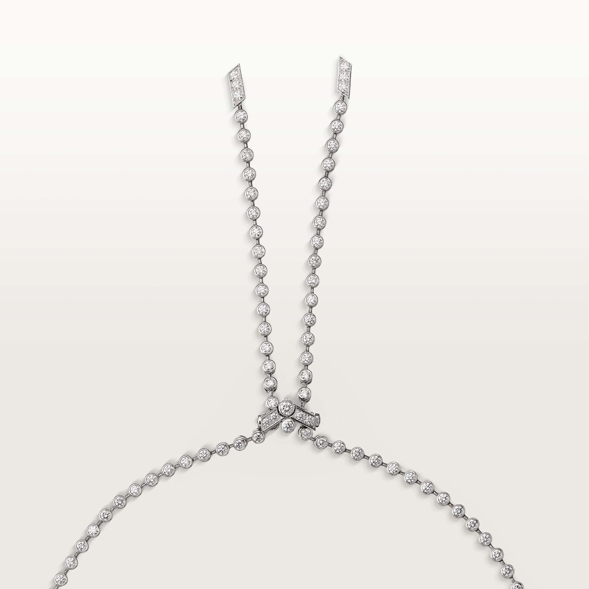 Panth&egrave;re de Cartier long necklace, large model, paved 