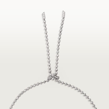 Panthère de Cartier long necklace, large model, paved  Panthère de Cartier long necklace, large model, paved