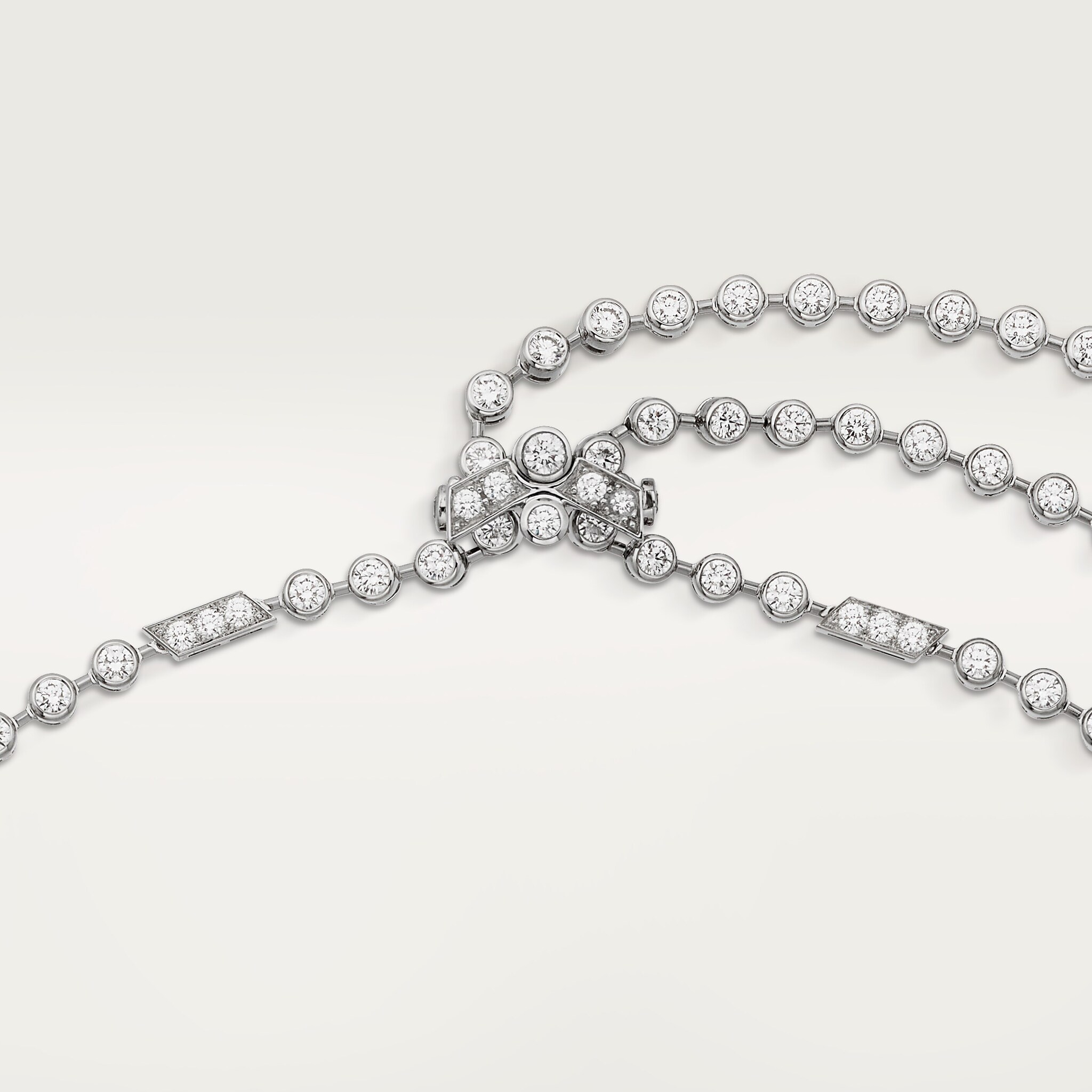 Panth&egrave;re de Cartier long necklace, sapphire, large model, paved 