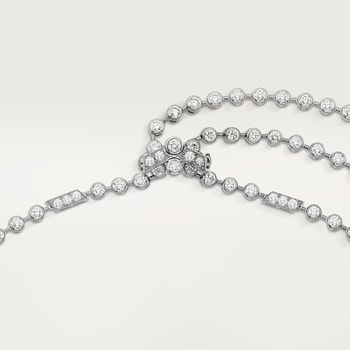 Panthère de Cartier long necklace, sapphire, large model, paved  Panthère de Cartier long necklace, sapphire, large model, paved