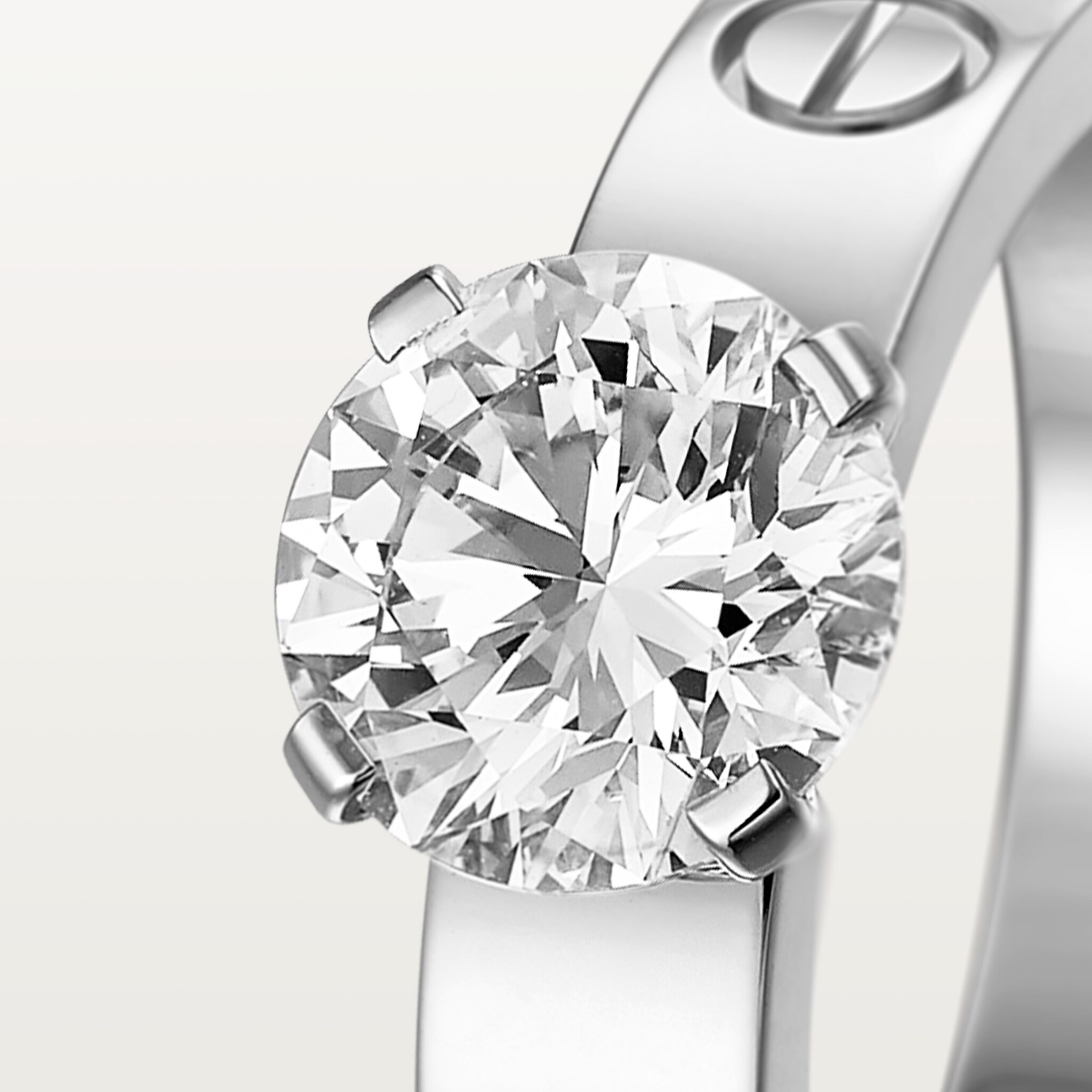 #LOVE# solitaire, brilliant-cut diamond