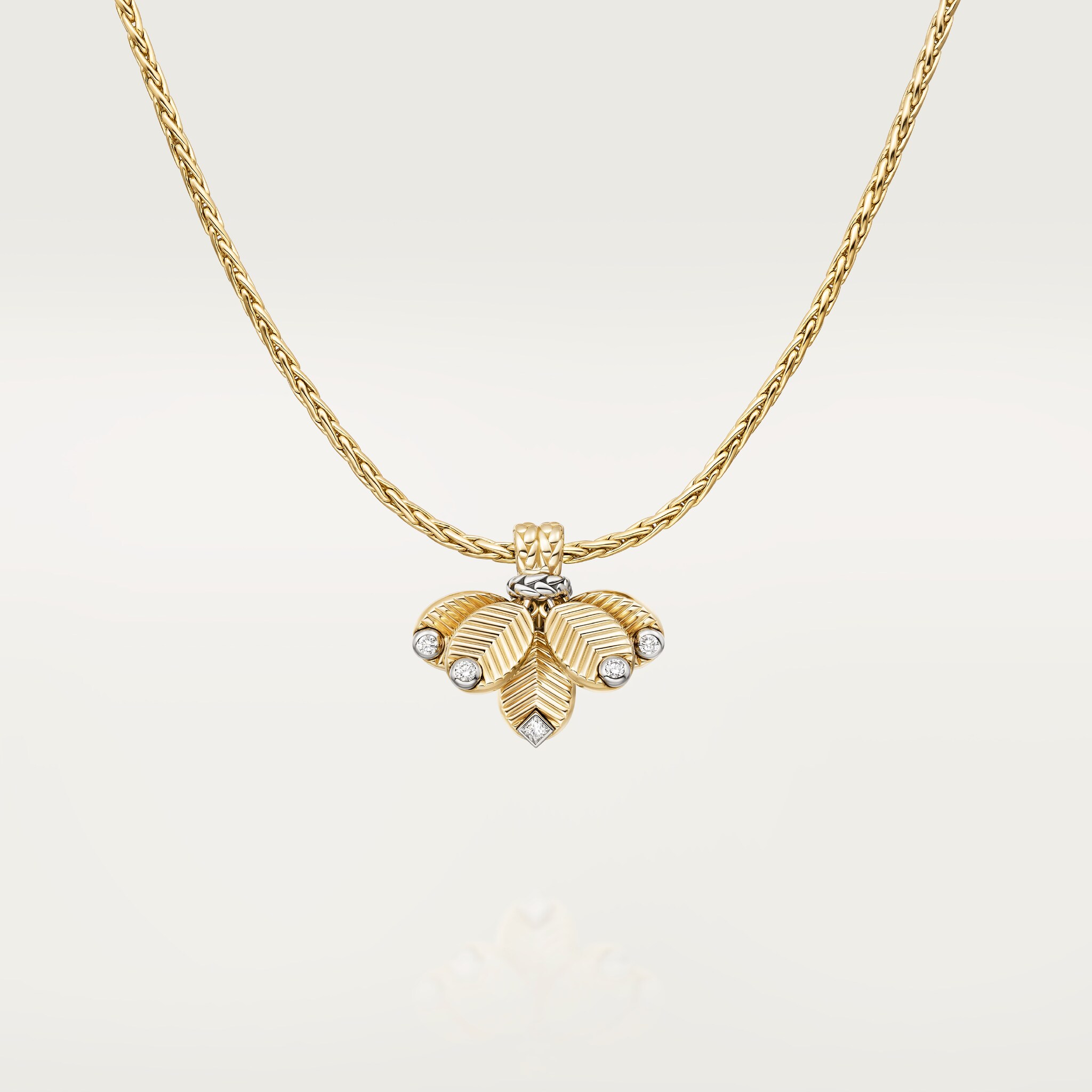 Grain de Caf&eacute; necklace, diamonds, image 5