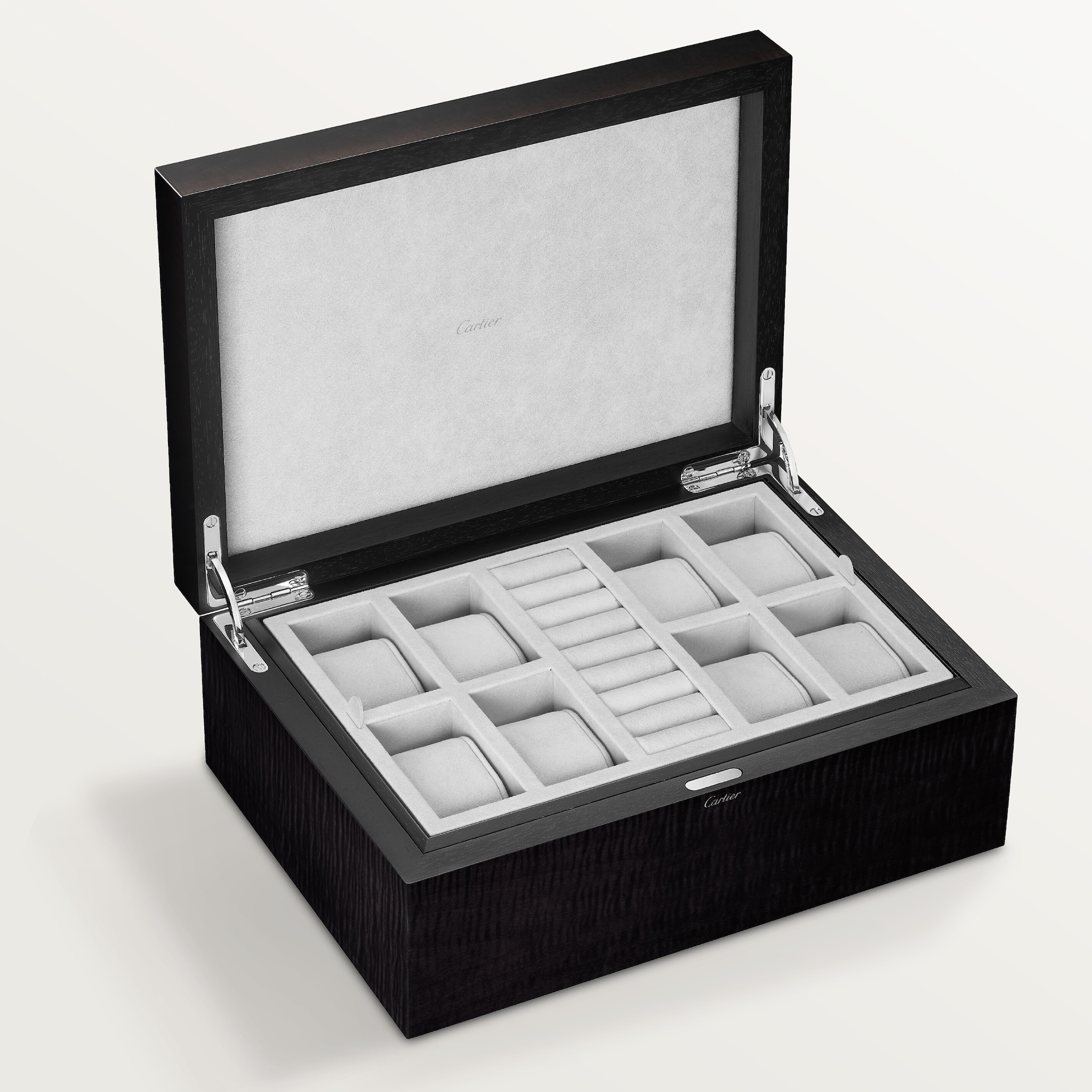 Santos de Cartier eight watch and cufflink box