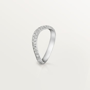 Trinity Ruban wedding band, 2.5 mm width, paved Trinity Ruban wedding band, 2.5 mm width, paved