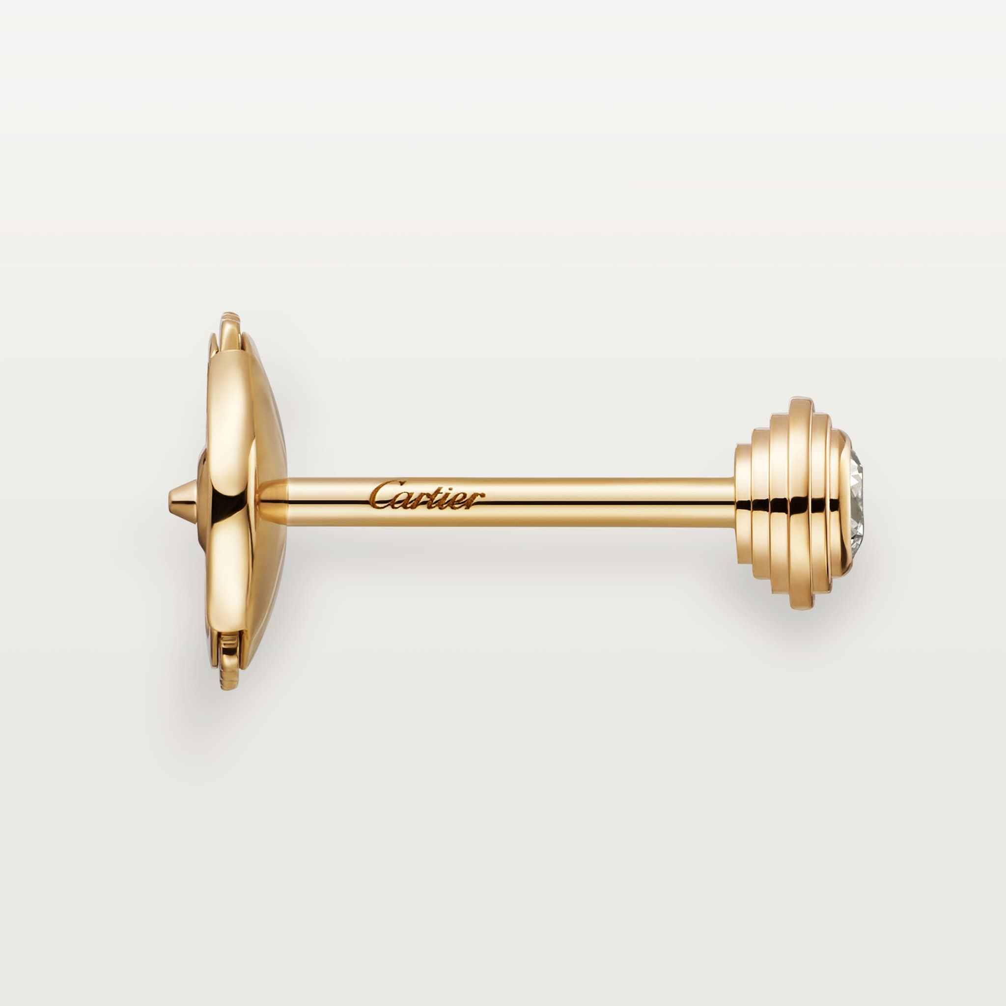 까르띠에 다무르 스터드 이어링, 브릴리언트 컷 다이아몬드 2개, 미니(mini) 모델