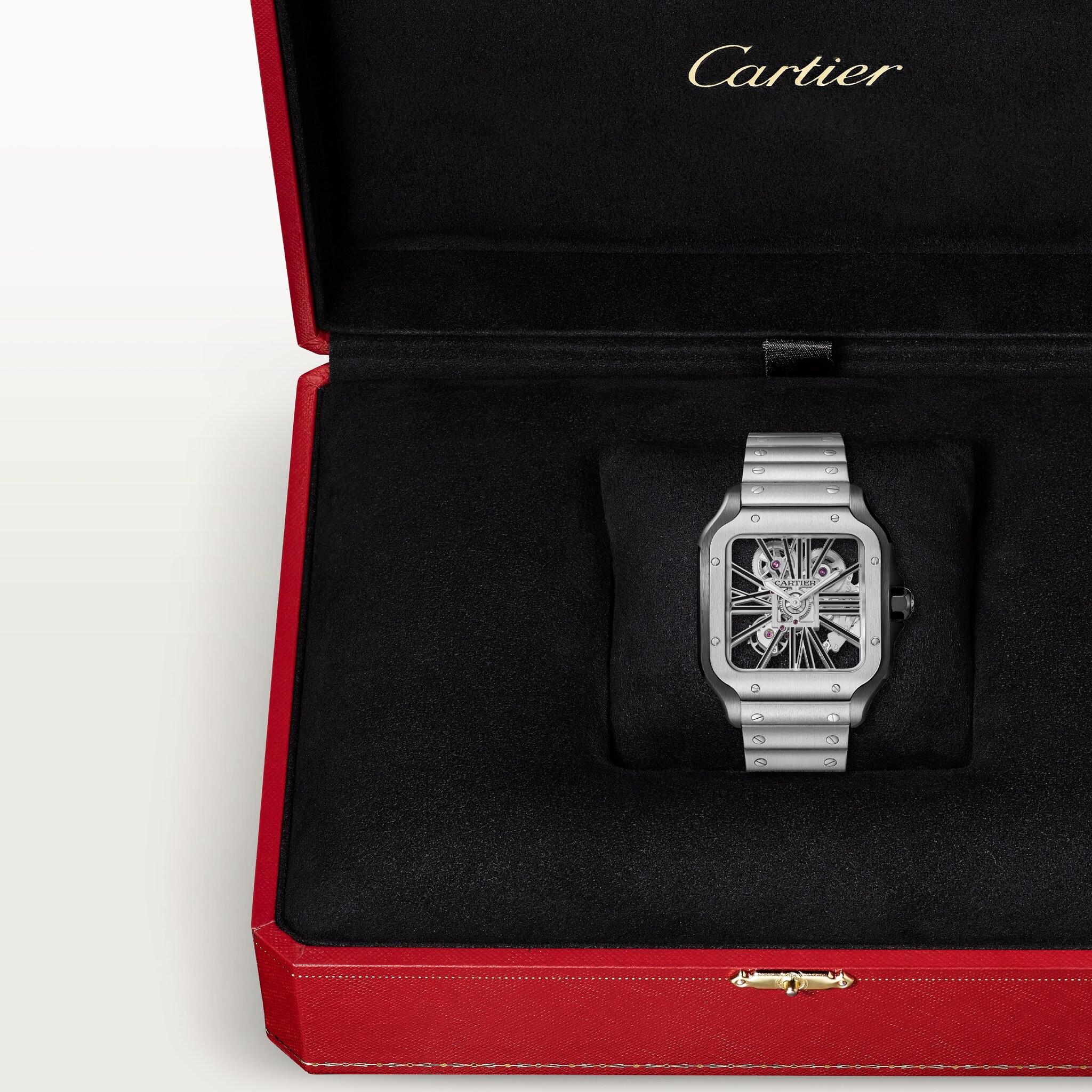 Santos de Cartier skeleton watch, image 9
