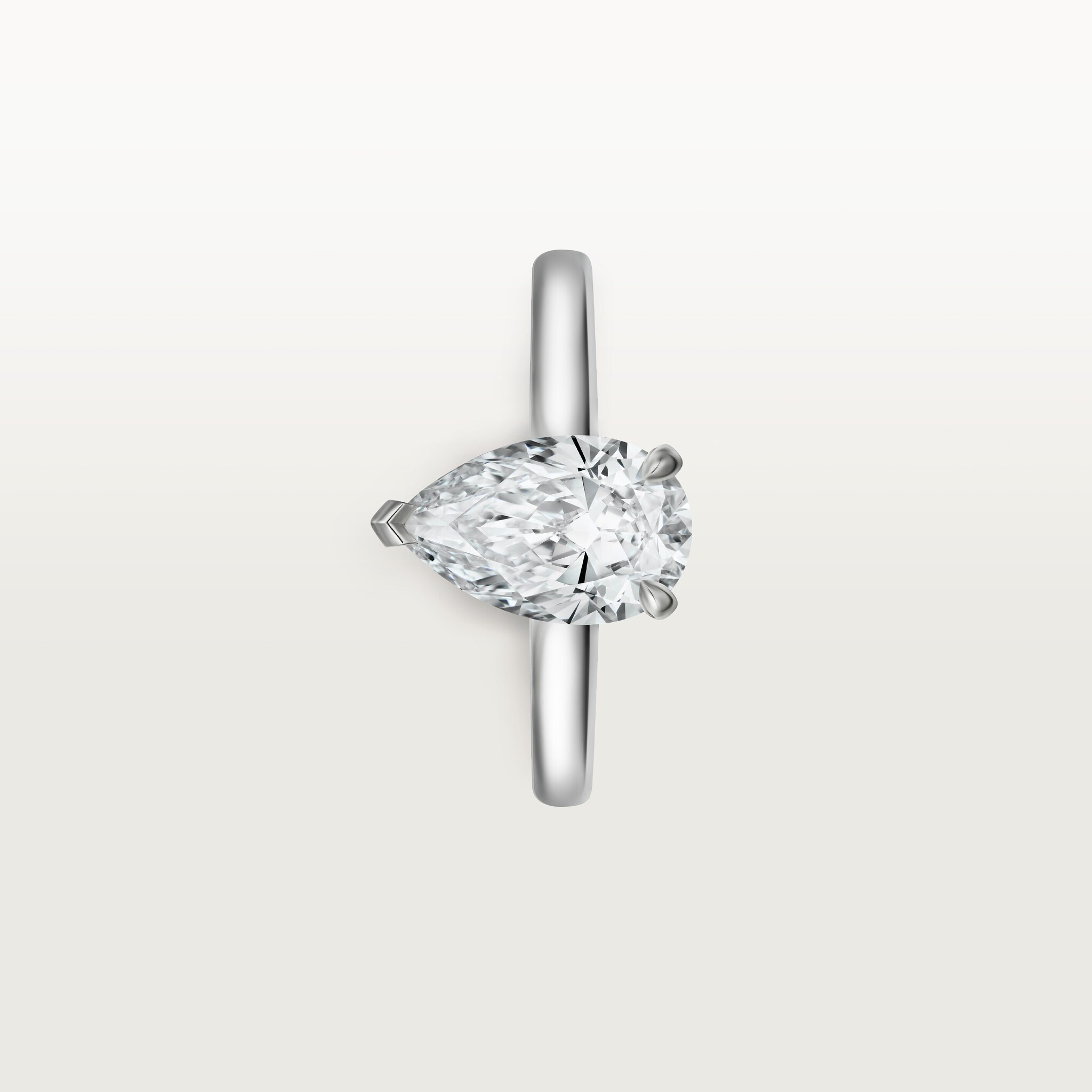 1895 solitaire, pear-shaped diamond, image 6