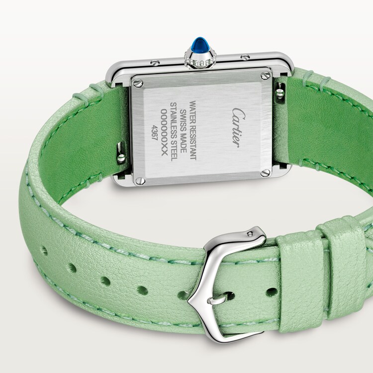 Cartier tank solo green strap hotsell