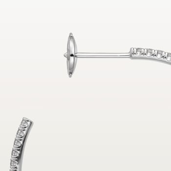 Etincelle de Cartier hoop earrings, large model, paved Etincelle de Cartier hoop earrings, large model, paved