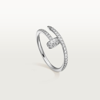 Juste un Clou ring, small model, half-paved Juste un Clou ring, small model, half-paved