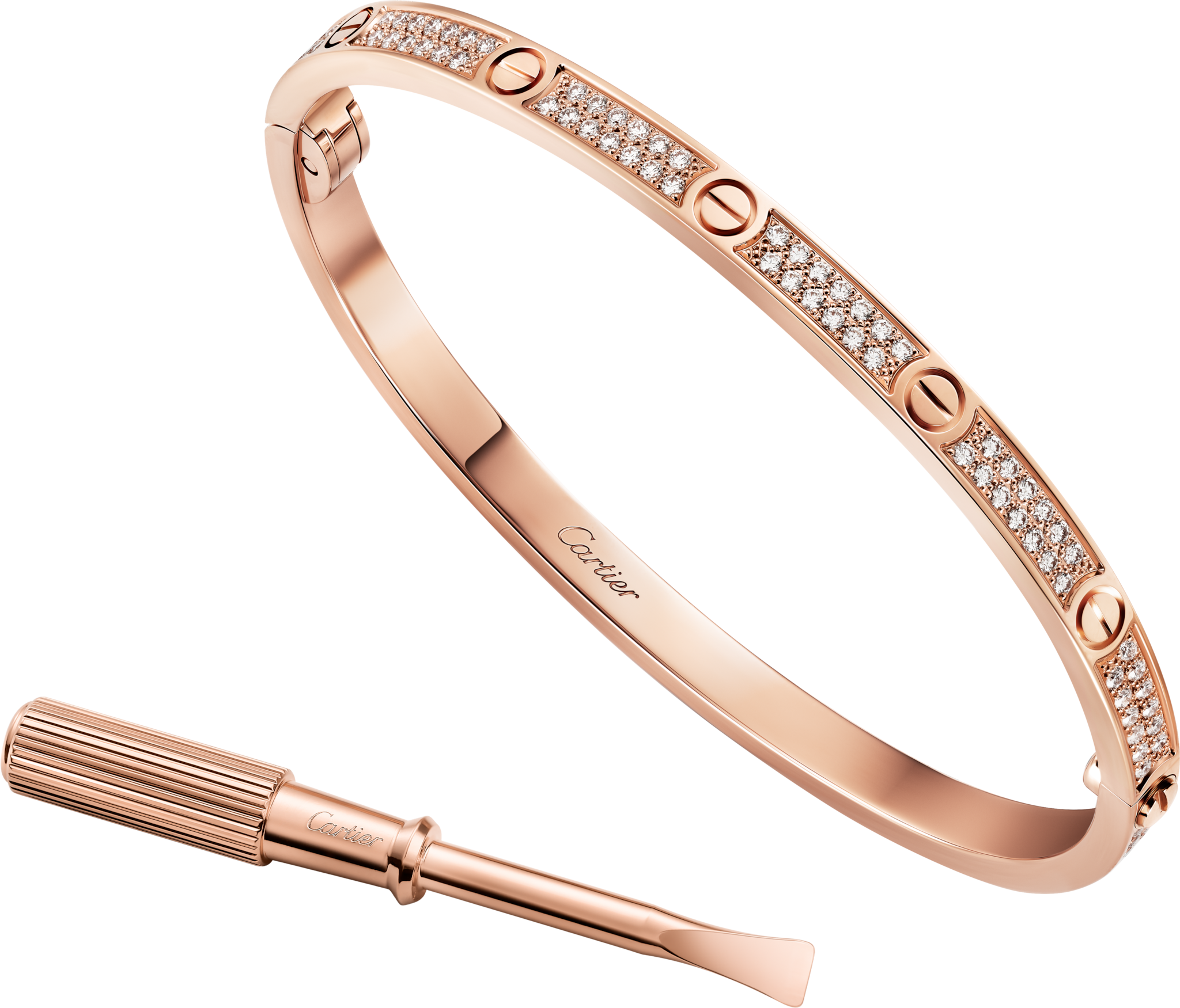 #LOVE# bracelet, small model, paved, image 8