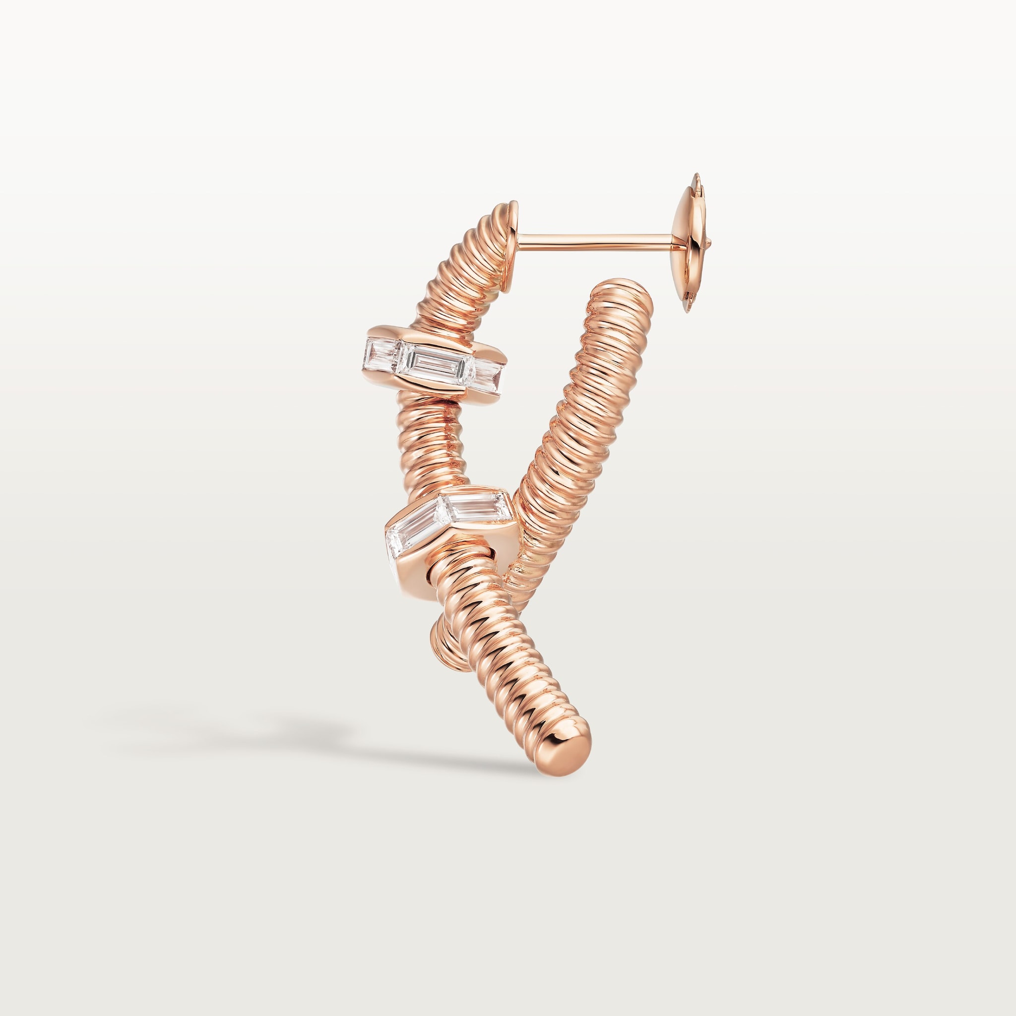 Ecrou de Cartier single left earring, diamonds