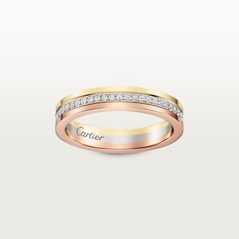 Vendome Louis Cartier wedding band, 3.5 mm width, paved Vendome Louis Cartier wedding band, 3.5 mm width, paved