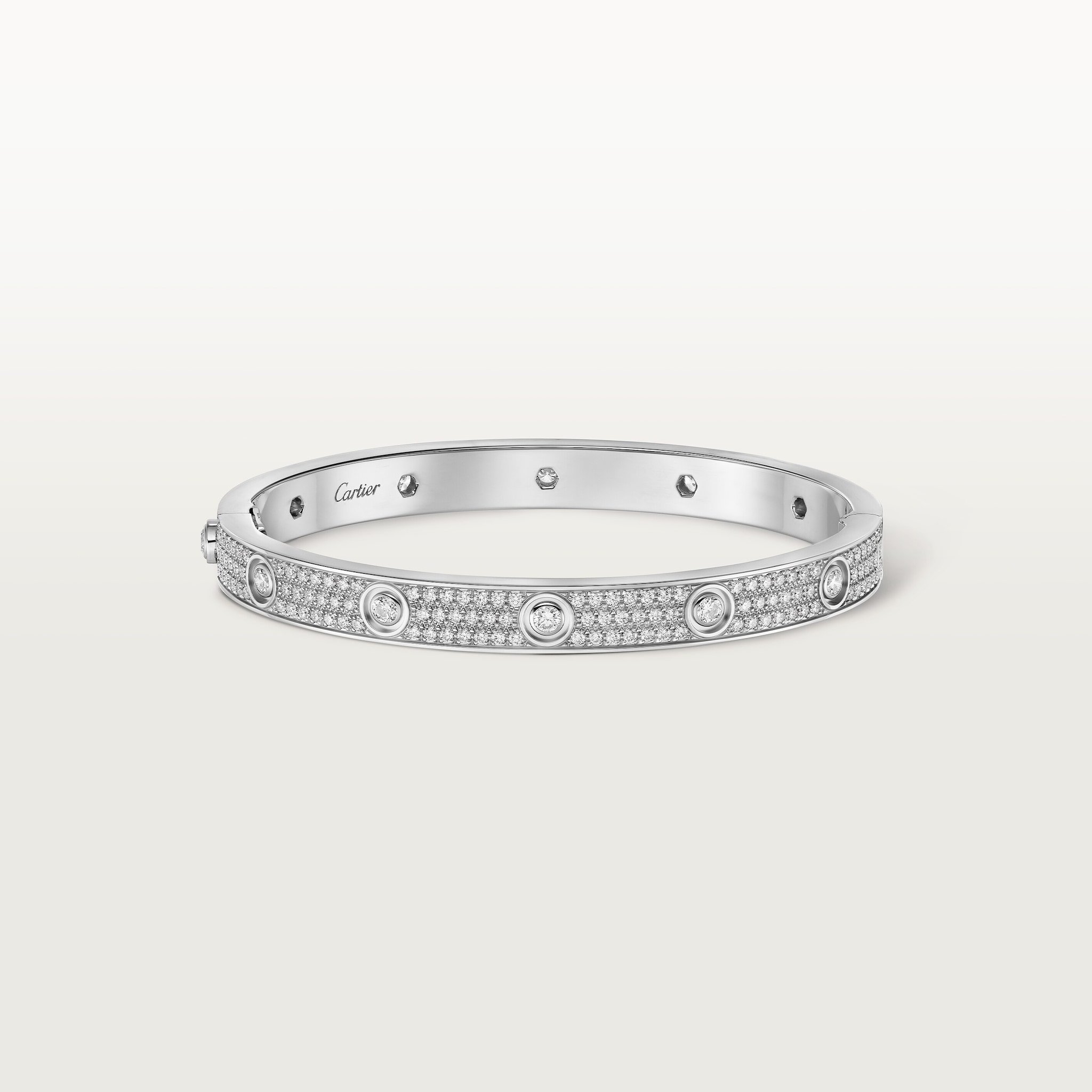 #LOVE# bracelet, classic model, paved, 12 diamonds, image 1