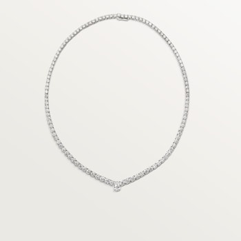 Lignes Essentielles necklace, brilliant-cut diamonds Lignes Essentielles necklace, brilliant-cut diamonds
