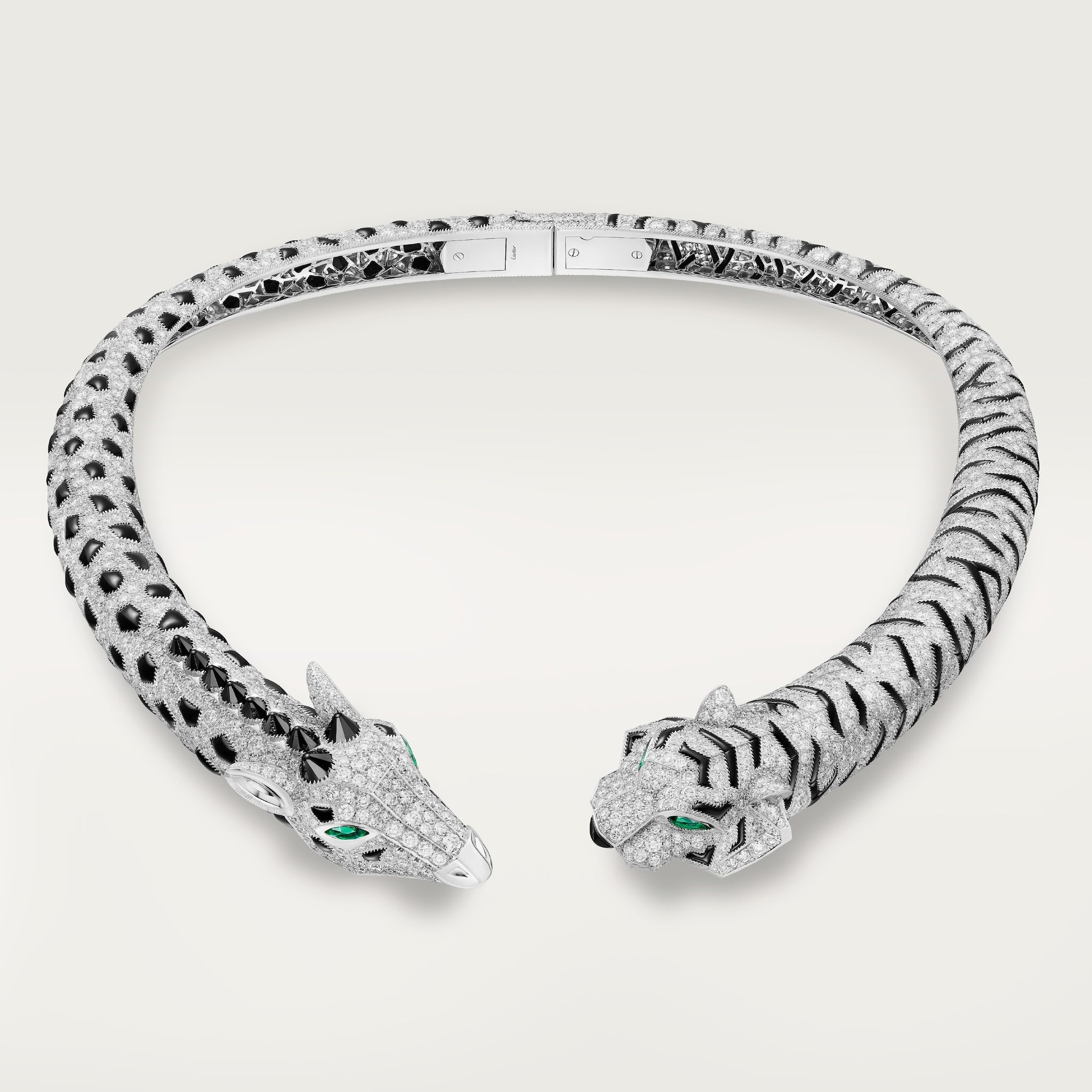 Indomptables de Cartier torque necklace, paved 