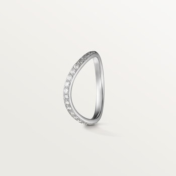 Trinity Ruban wedding band, 2 mm width, paved Trinity Ruban wedding band, 2 mm width, paved