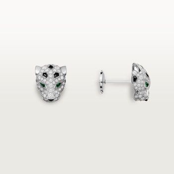 Panthère de Cartier stud earrings, paved Panthère de Cartier stud earrings, paved