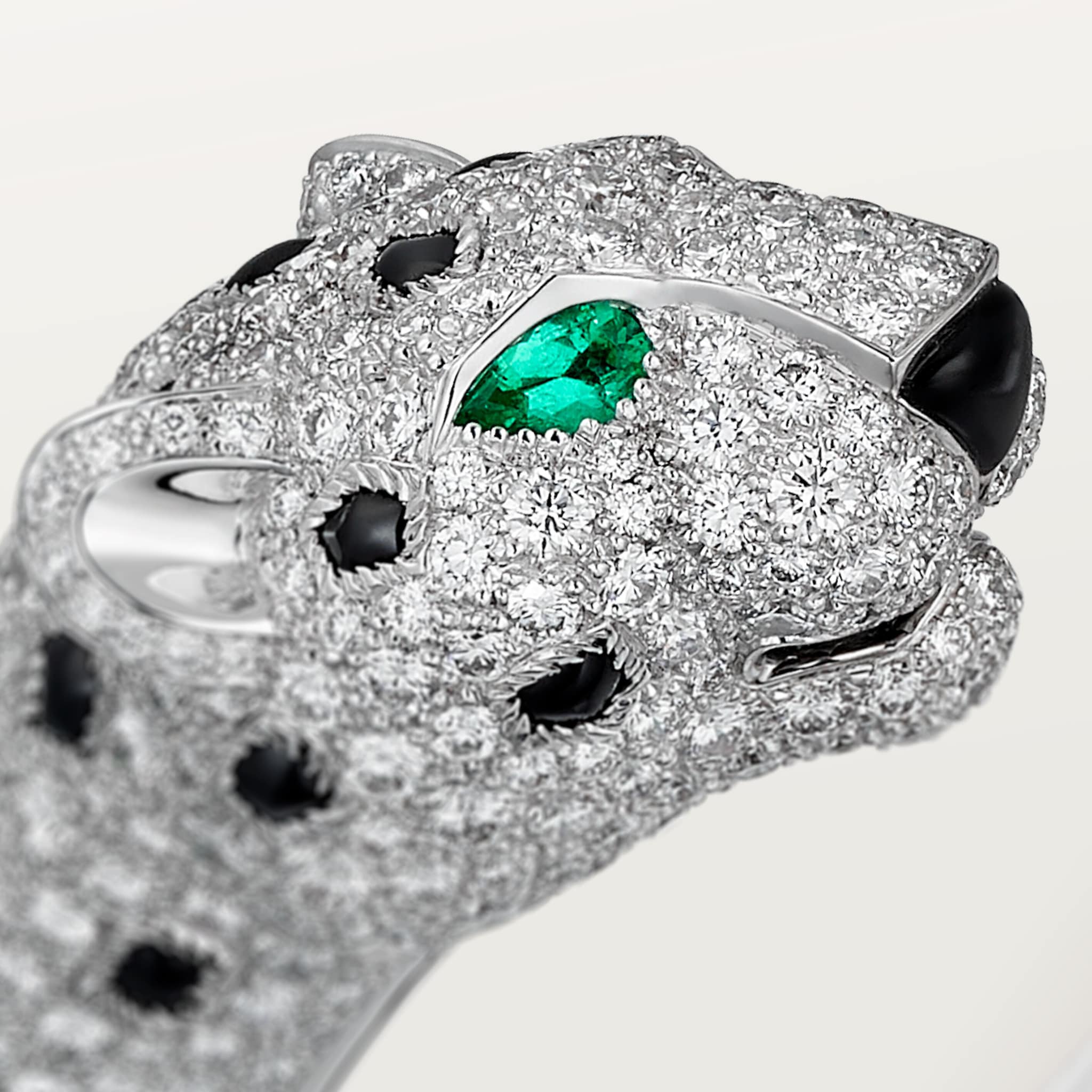 팬더 드 까르띠에 브레이슬릿, 파베 세팅 , 이미지 6