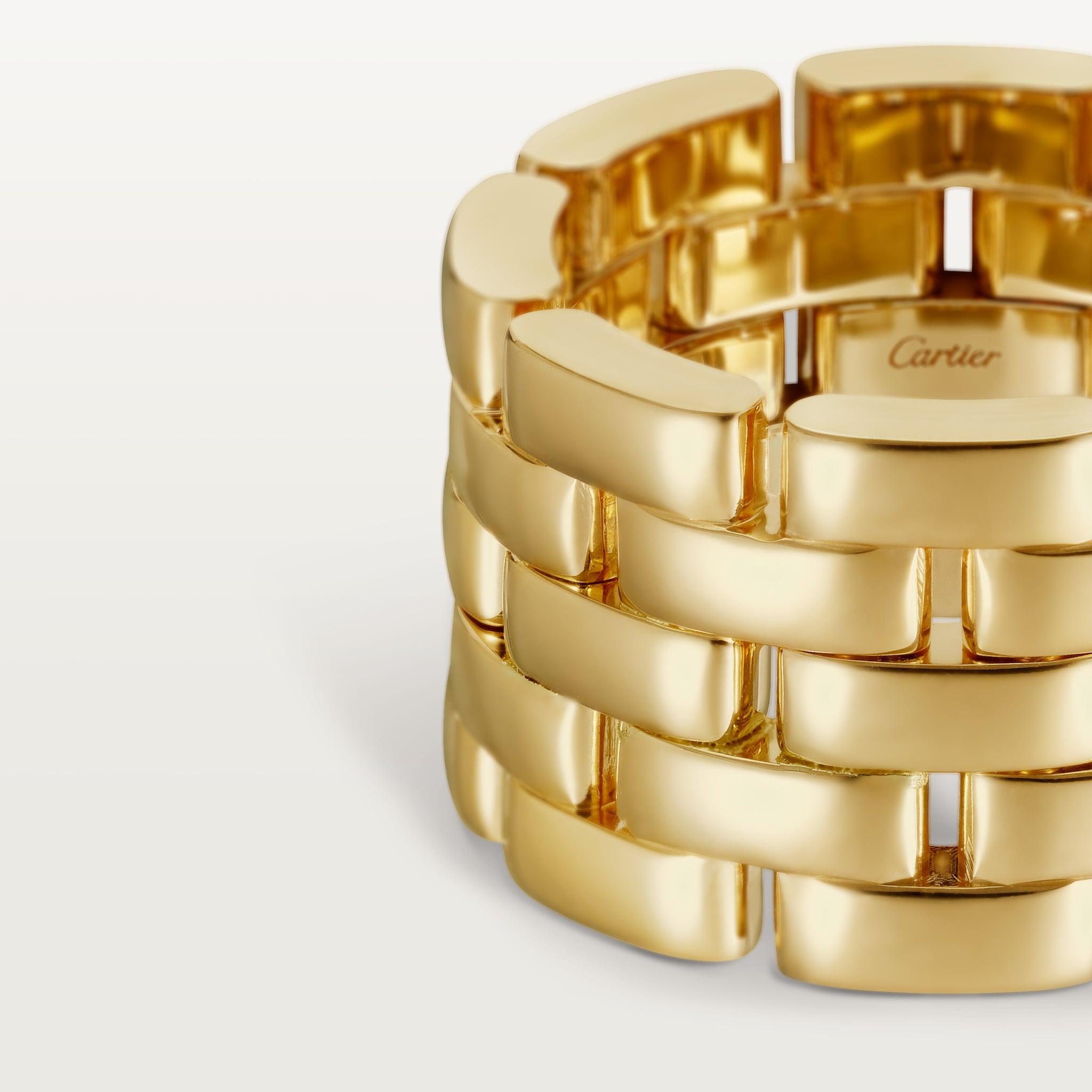 Maillon Panth&egrave;re ring, five rows, image 5