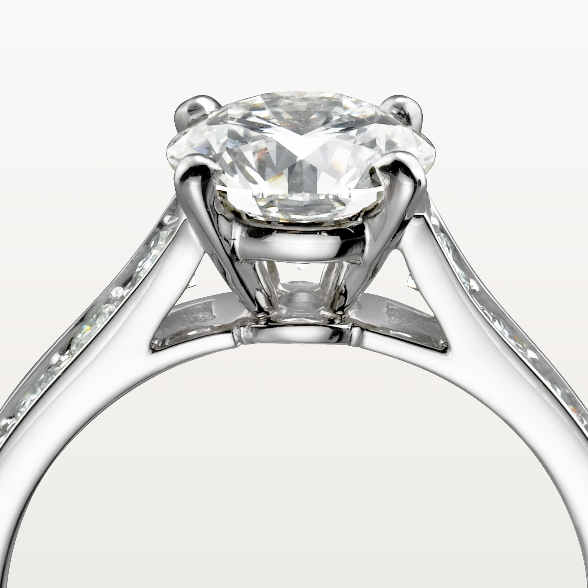 1895 solitaire, brilliant-cut diamond, paved , image 7