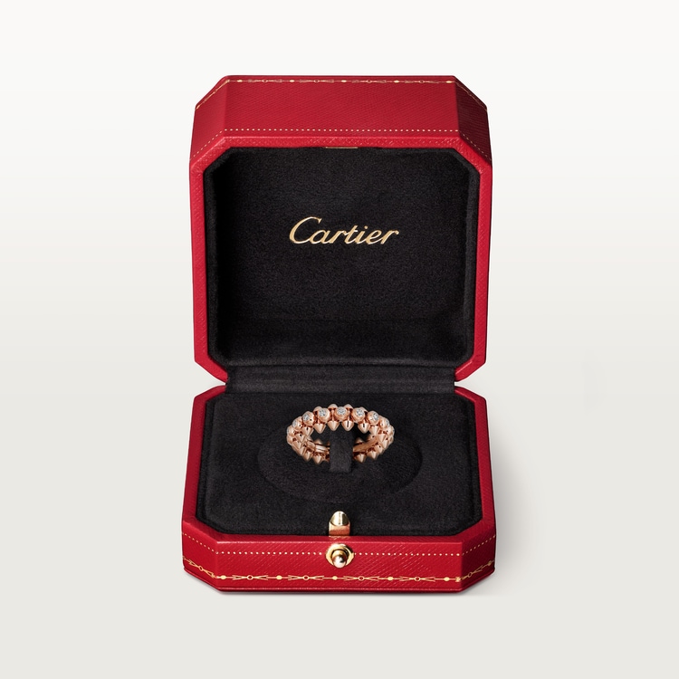 CRN4765400 Clash de Cartier ring Diamonds Pink gold diamonds Cartier
