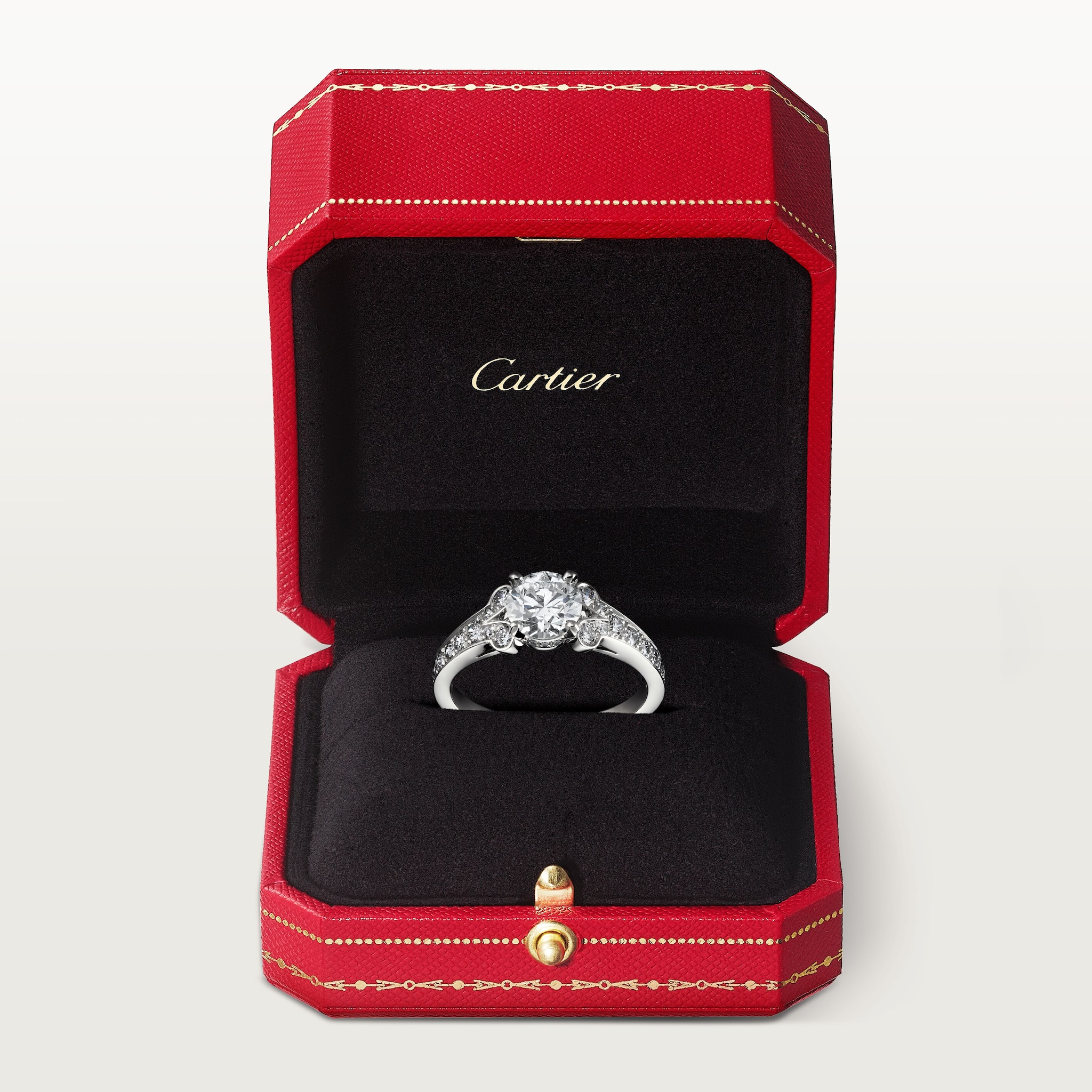 Ballerine solitaire, brilliant-cut diamond, paved , image 5