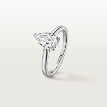1895 solitaire, pear-shaped diamond 1895 solitaire, pear-shaped diamond