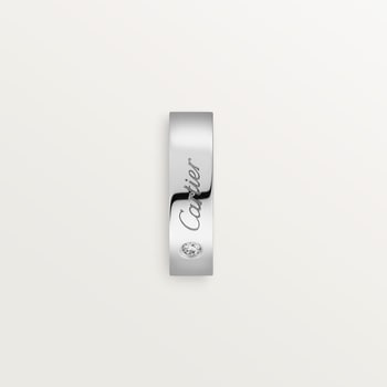 C de Cartier wedding ring, 5 mm width, 1 diamond C de Cartier wedding ring, 5 mm width, 1 diamond