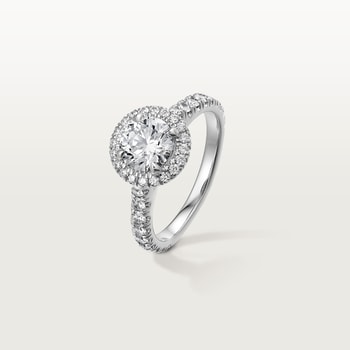 Cartier Destinée solitaire, brilliant-cut diamond, paved  Cartier Destinée solitaire, brilliant-cut diamond, paved