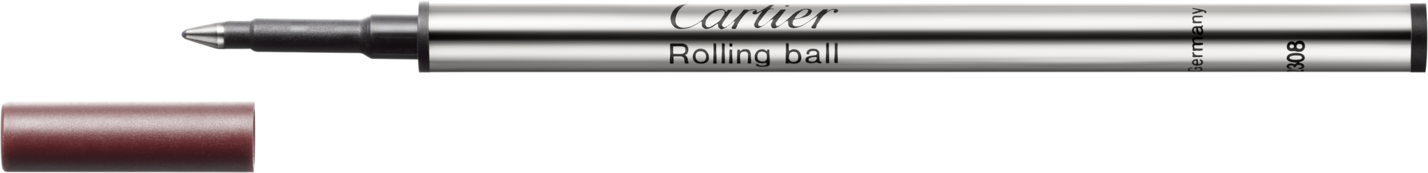 Rollerball pen refill, black ink