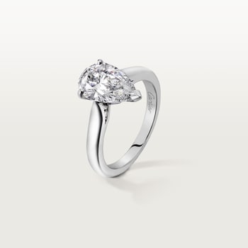 1895 solitaire, pear-shaped diamond 1895 solitaire, pear-shaped diamond