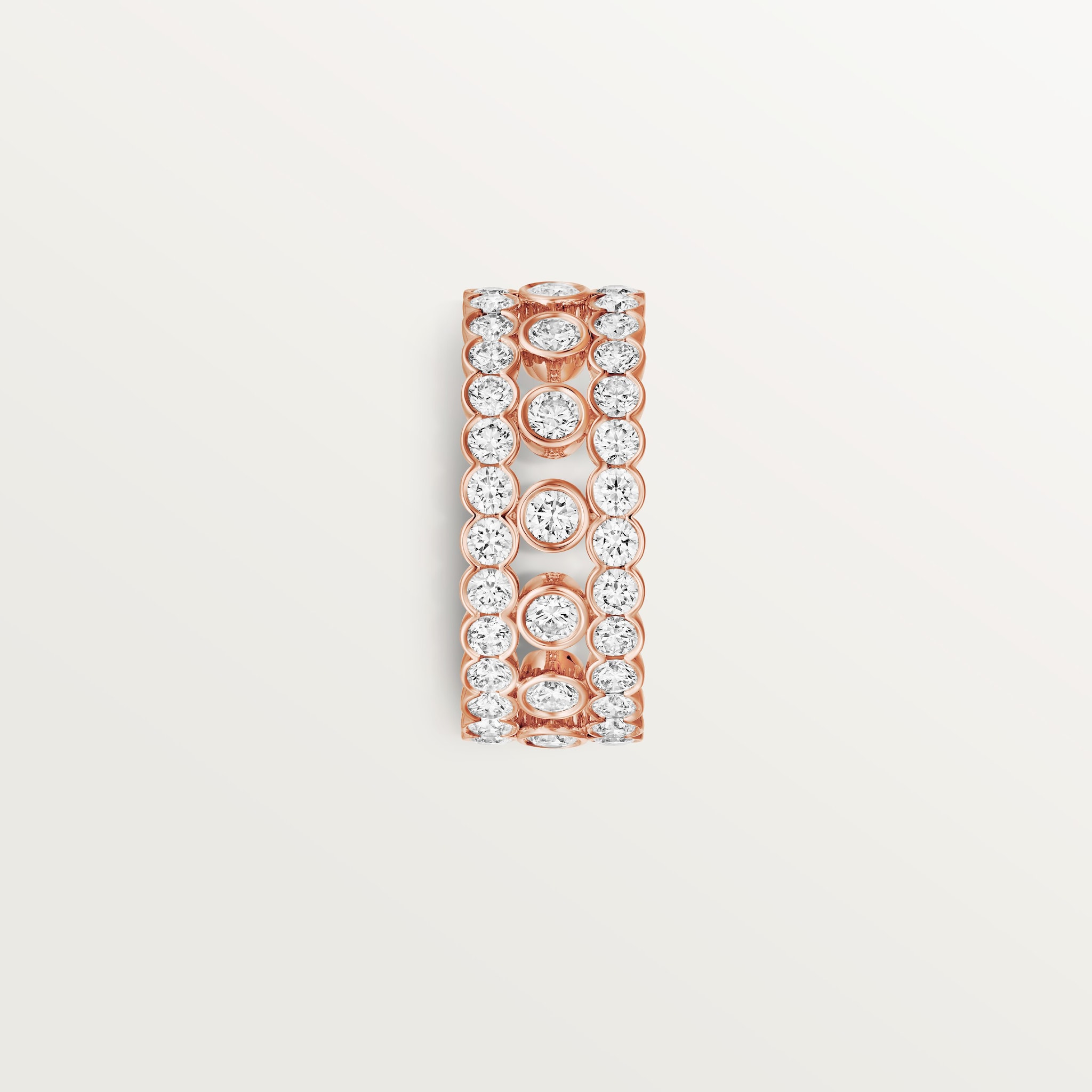Broderie de Cartier ring, triple row, diamonds, image 5