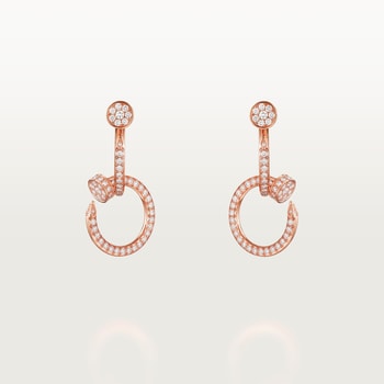 Juste un Clou earrings, double, paved Juste un Clou earrings, double, paved