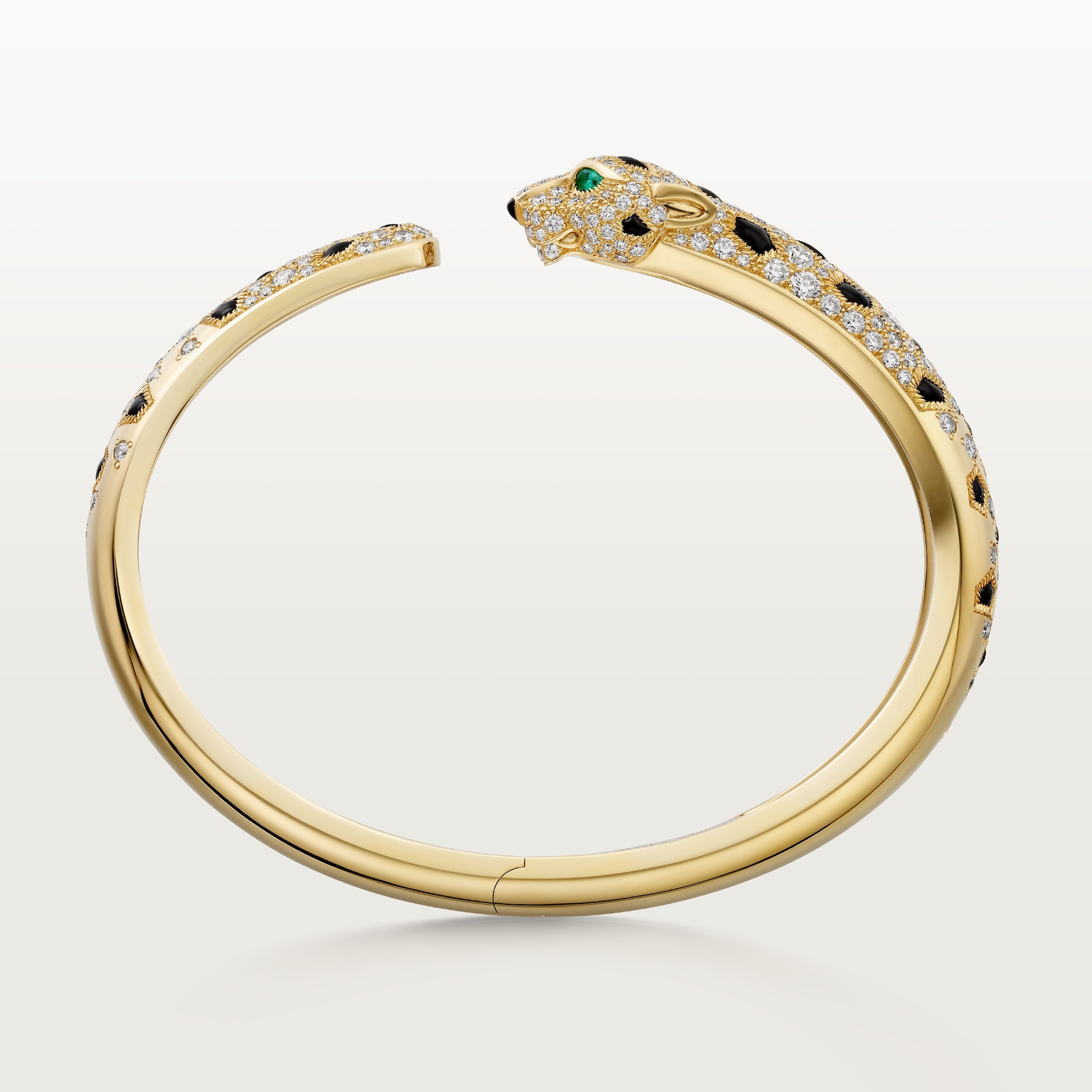 Panth&egrave;re de Cartier bracelet, medium model, half-paved, image 5