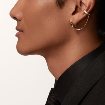 #LOVE# single earrings, multiwear, half-paved #LOVE# single earrings, multiwear, half-paved