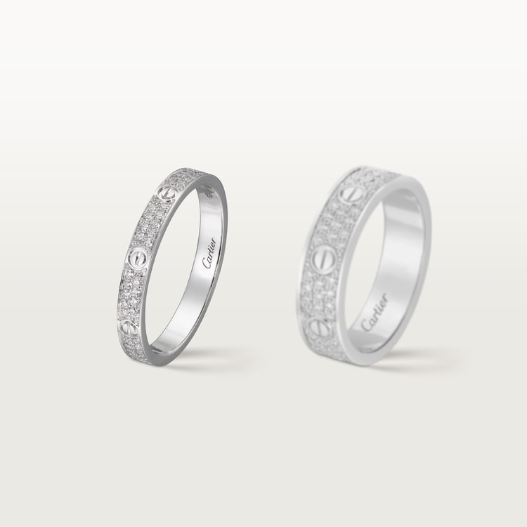 LOVE ring mini model paved