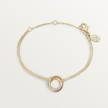 Trinity bracelet, on chain, diamonds Trinity bracelet, on chain, diamonds