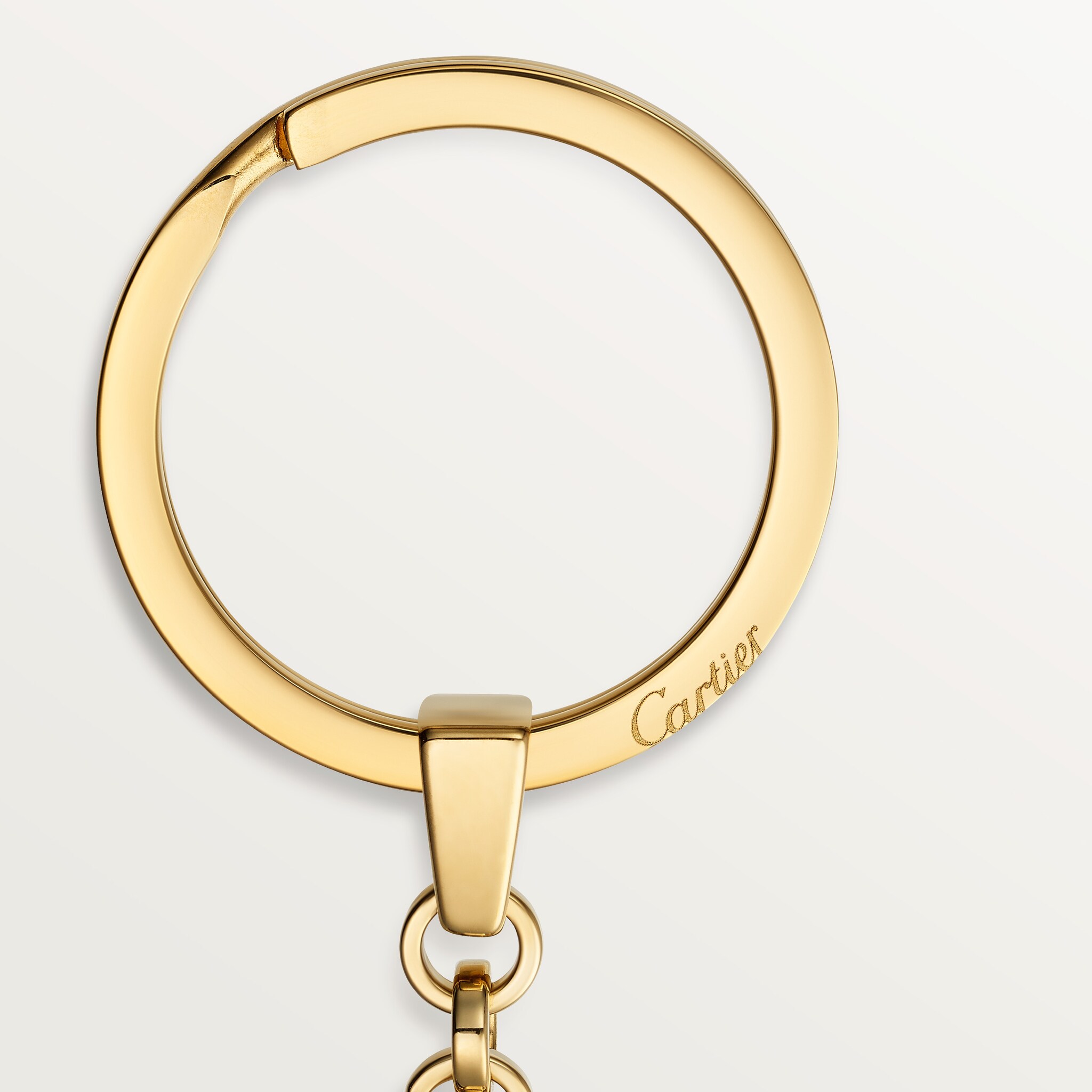 Three ring motif key ring Trinity