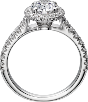 Cartier halo engagement ring deals